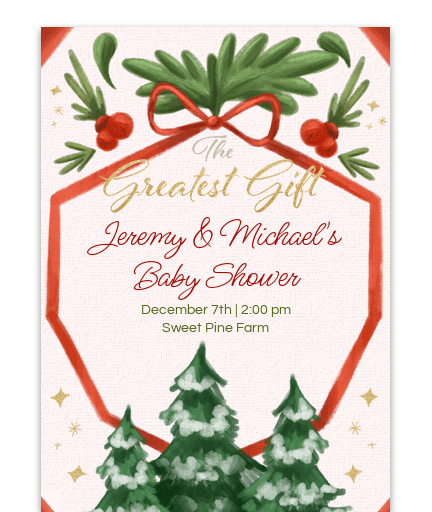 Greatest Gift Online Invitation
