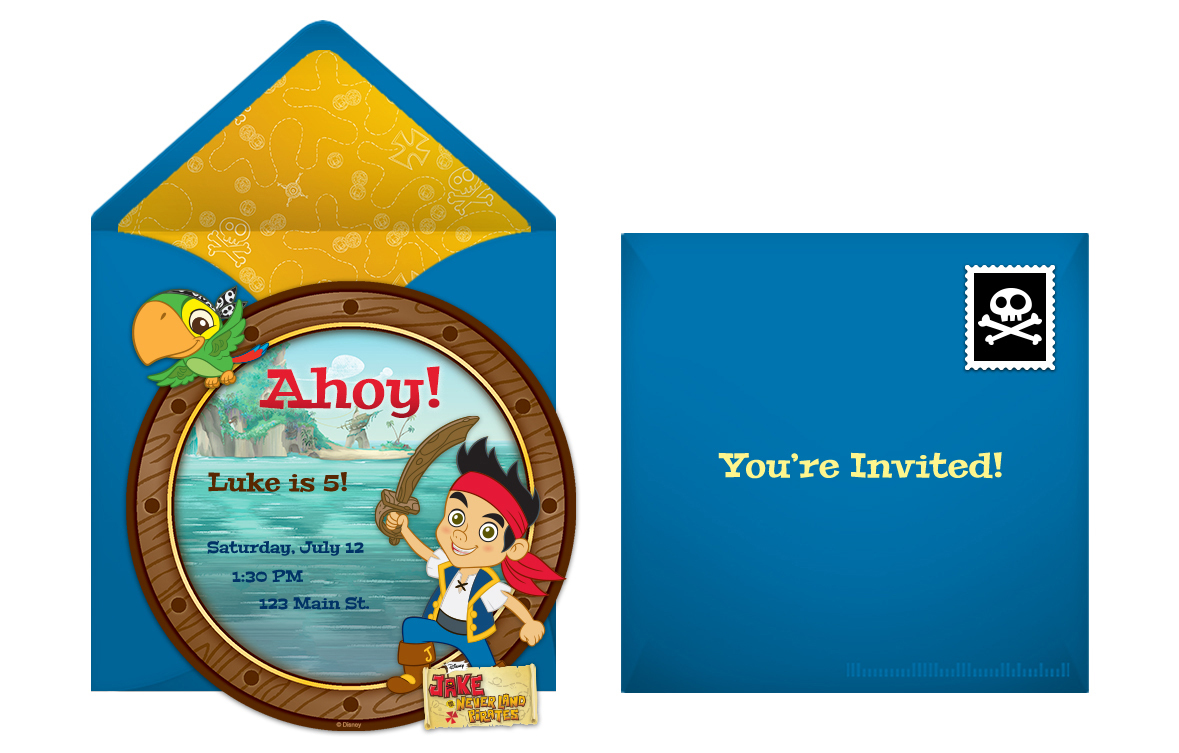 free jake and the never land pirates online invitation