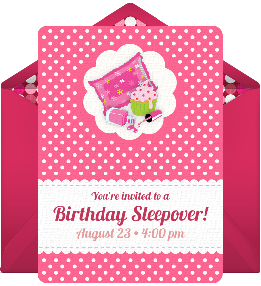 slumber party sleepover birthday