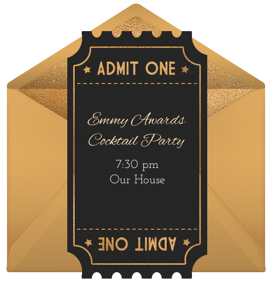 Emmy Awards Party Online Invitation 