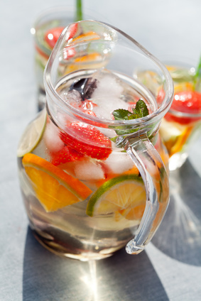 peach riesling white sangria drink recipe