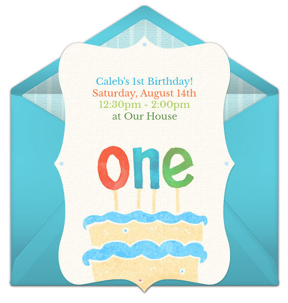 Free 1st Birthday Online Invitations
