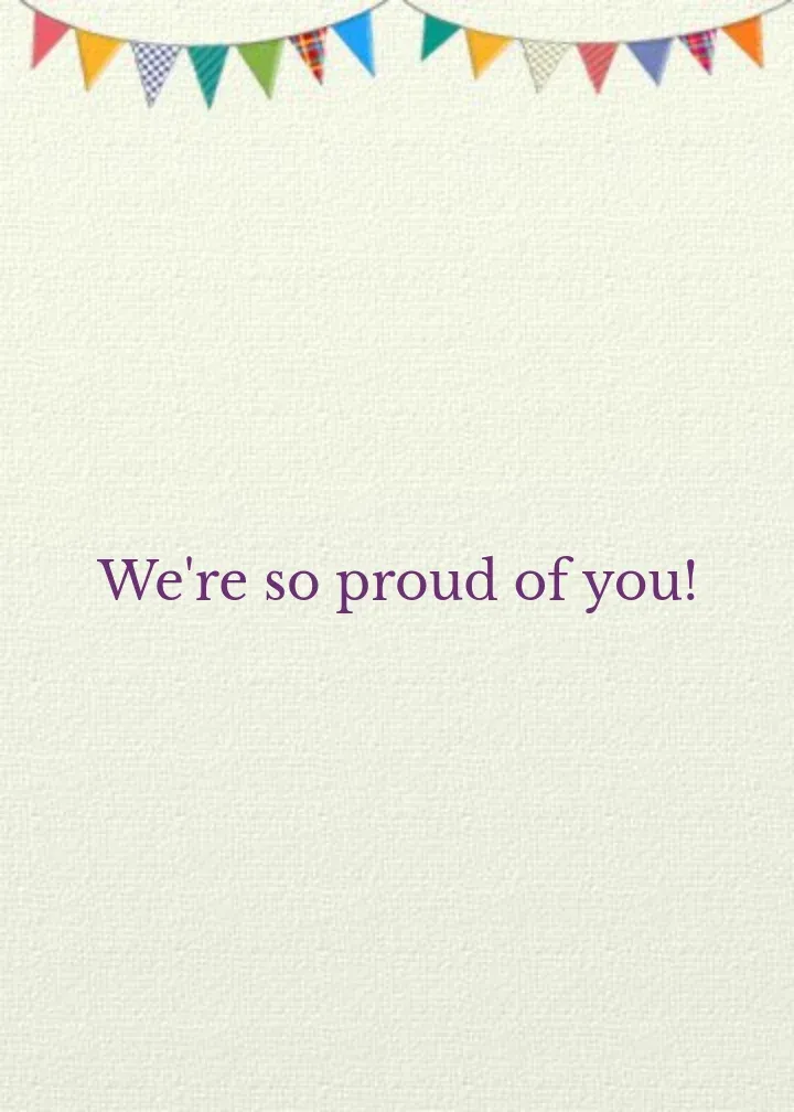 Grad Congrats Banner card inside right