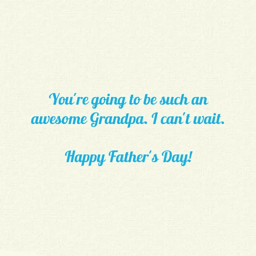 Future Grandpa Vibes card inside right