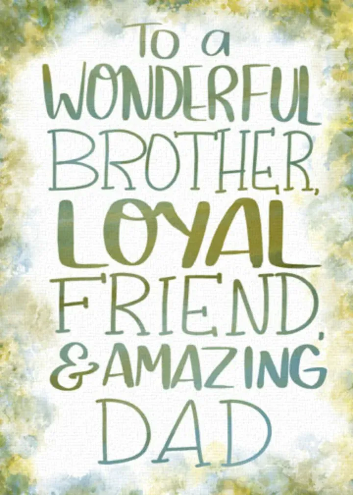 Wonderful Brother card front
