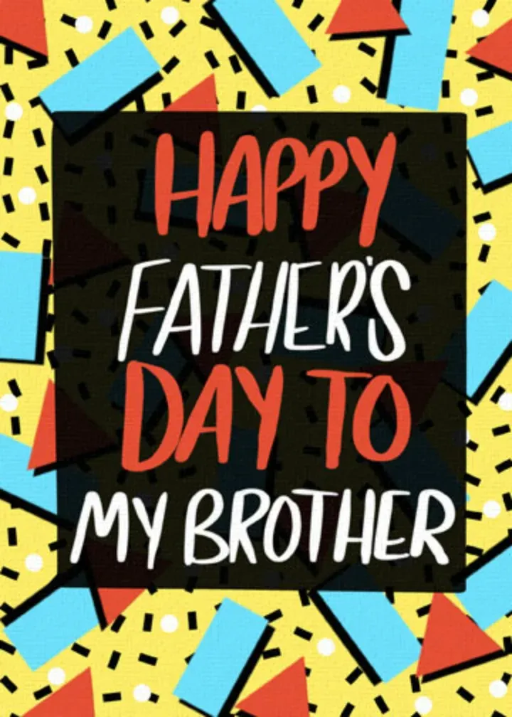 To My Brother card front