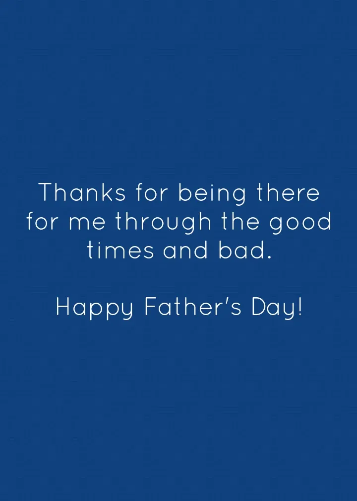 Father's Day Love You card inside right