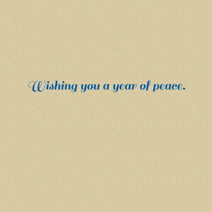 Dove of Peace card inside right