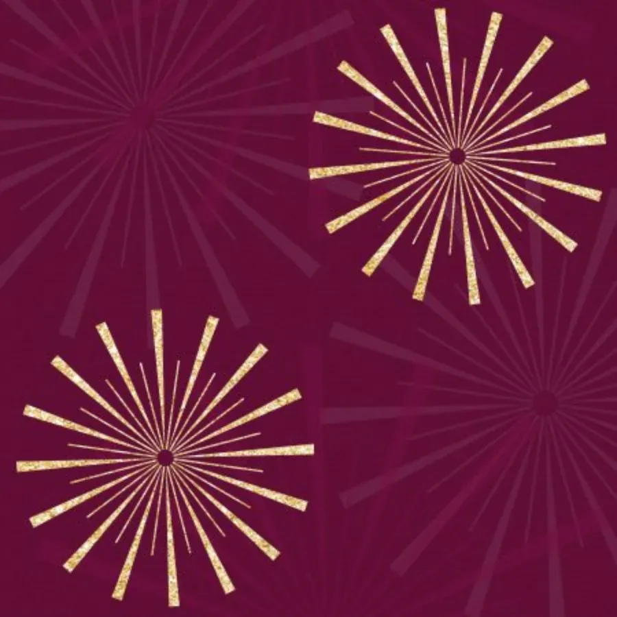 Fireworks card inside left
