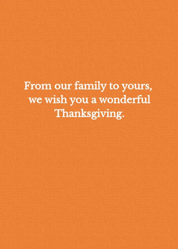Thanksgiving Banner Photo card inside right