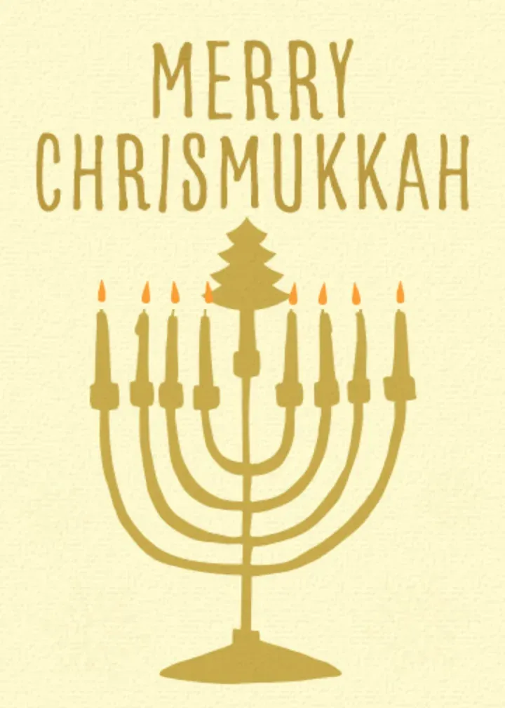 Very Merry Chrismukkah card front