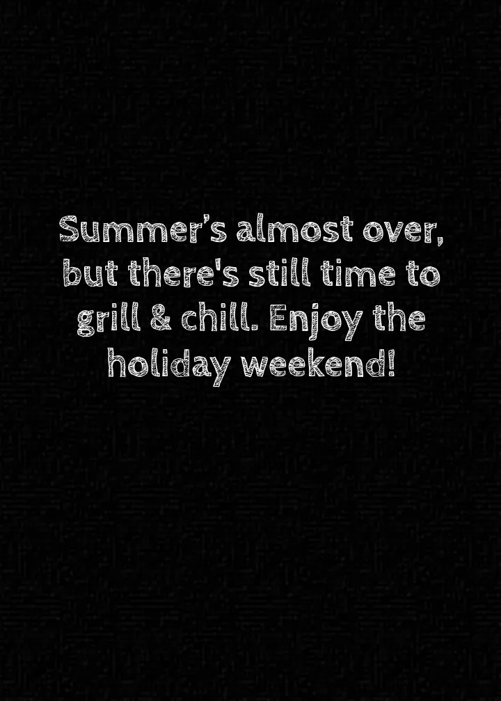 Labor Day Barbecue card inside right