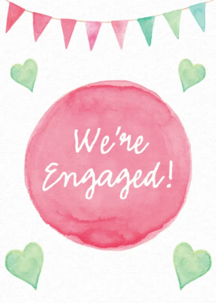 Watercolors card front