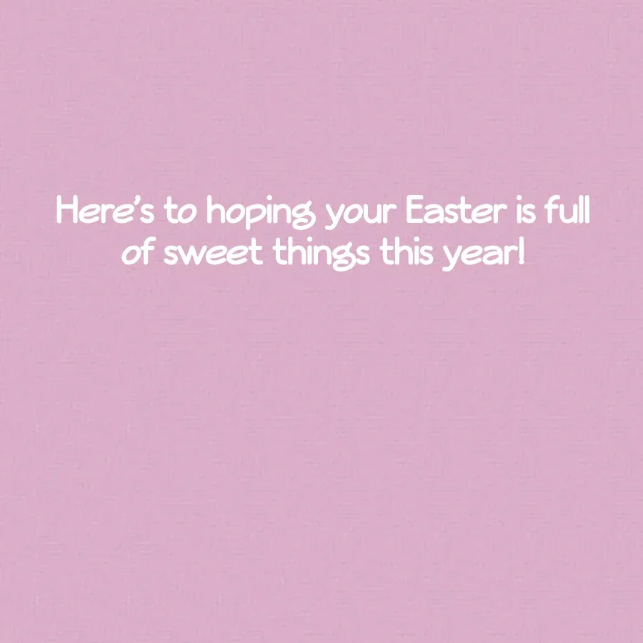 Easter Watercolor Floral card inside right