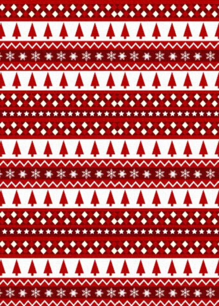 Christmas Pattern card inside left