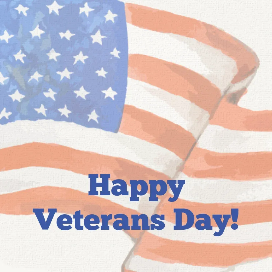 American Flags card front