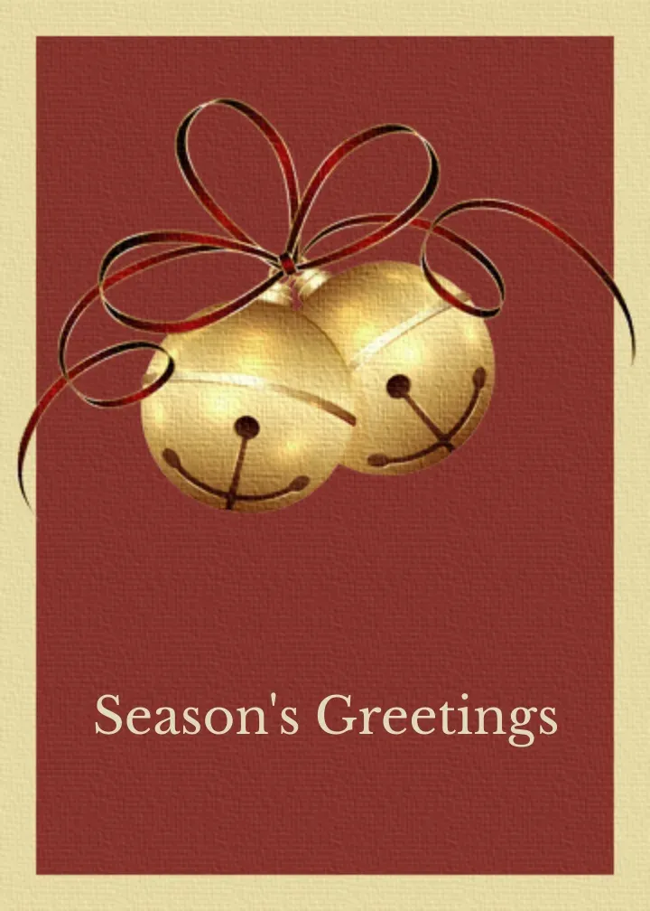 Holiday Bells card front