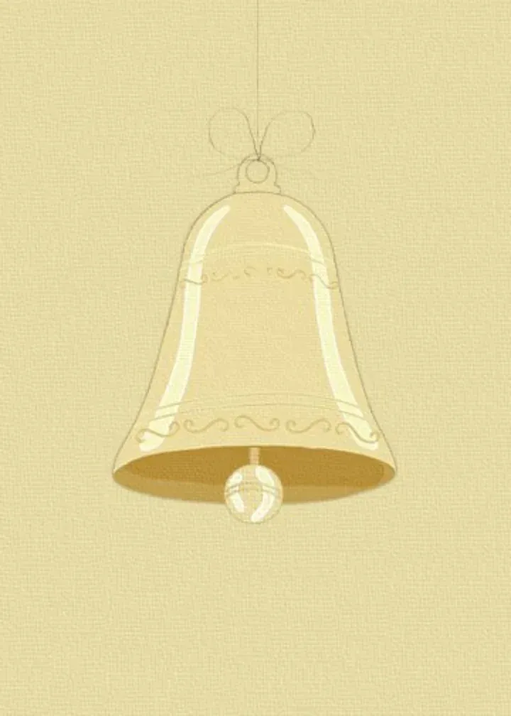 Holiday Bells card inside left