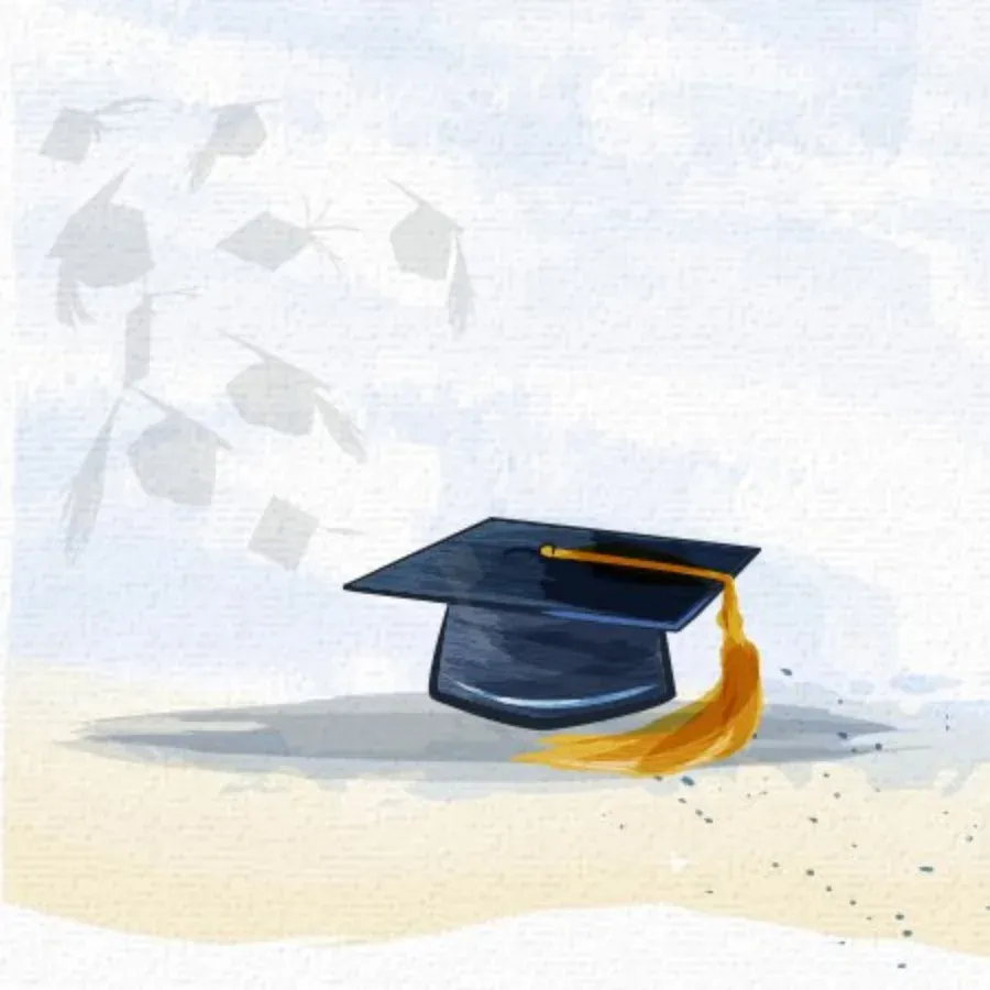 Graduation Hurrah card inside left