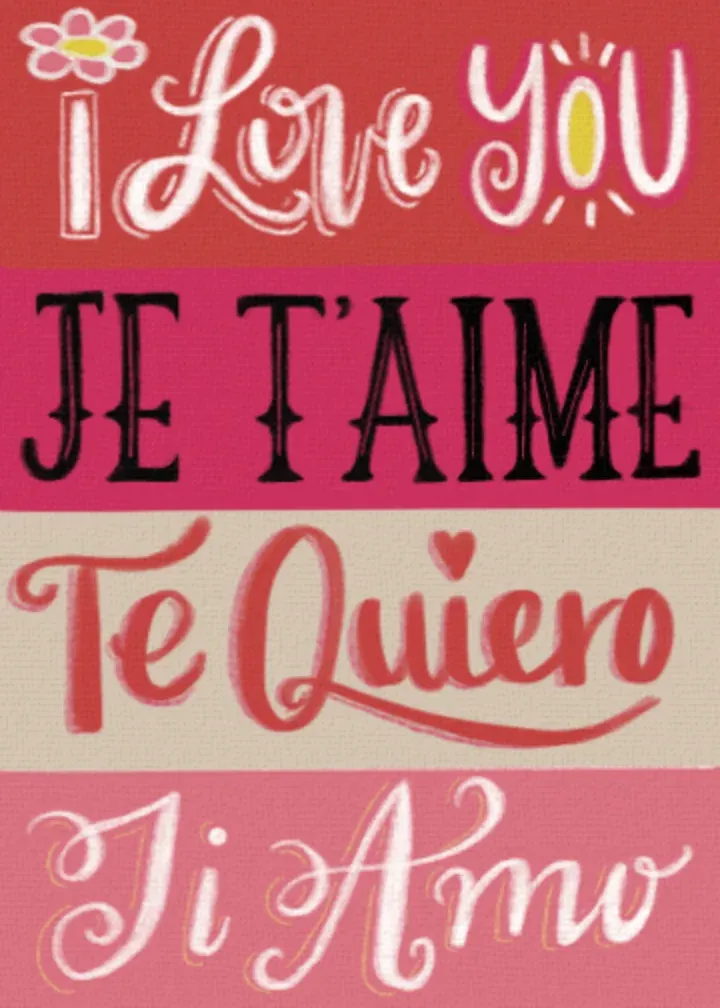 Love Language card front