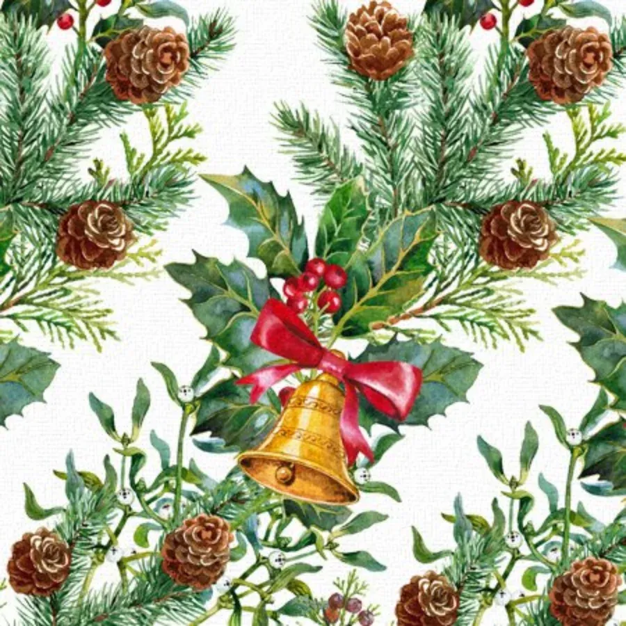 Christmas Santa's Sleigh card inside left