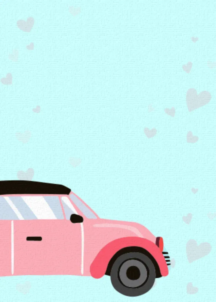 Daughter Valentine Car card inside left