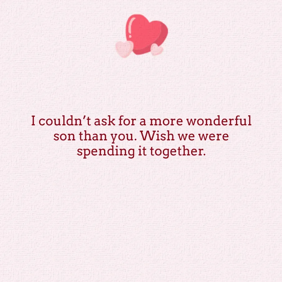 Son Hearts card inside right