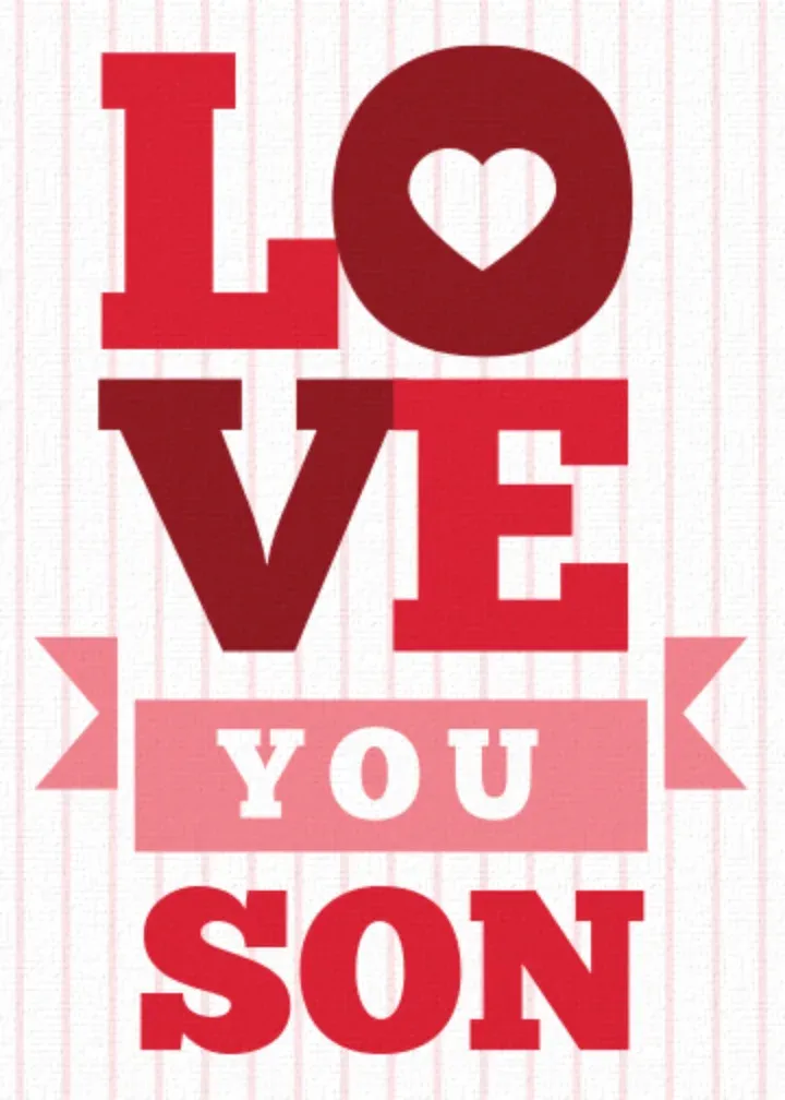 Love You, Son card front
