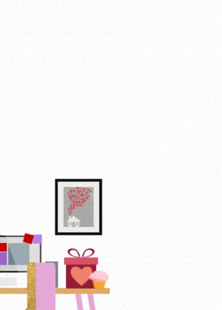 Co-Worker Valentine card inside left