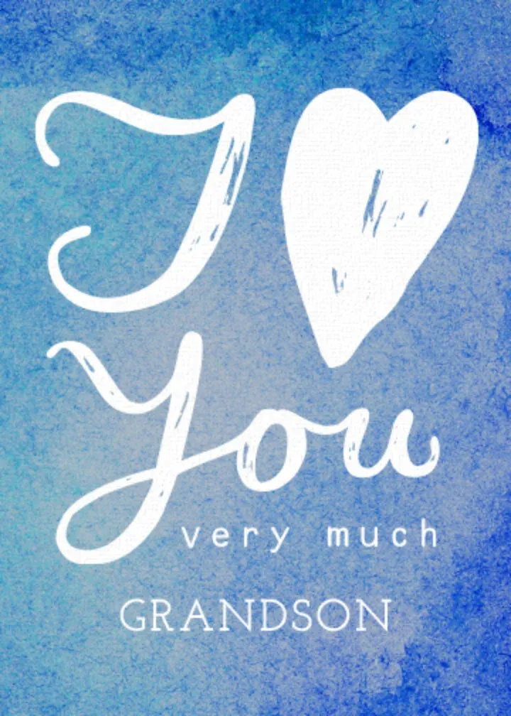 Love You Grandson card front