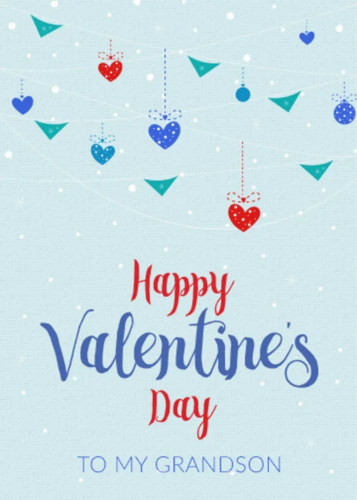 Grandson Valentine card front