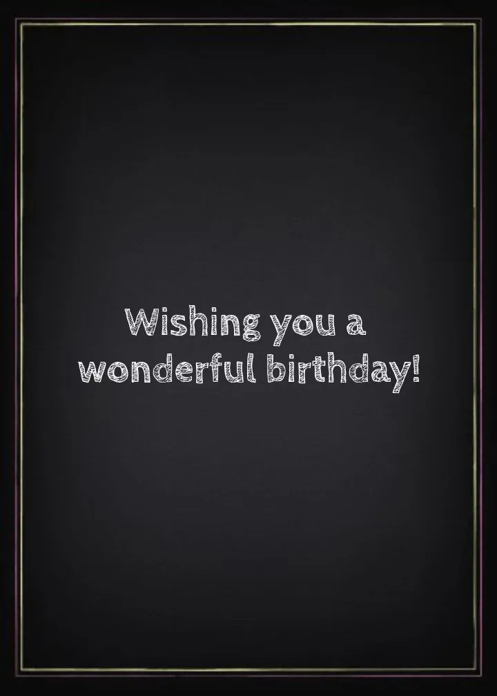 Milestone Birthday Cake card inside right