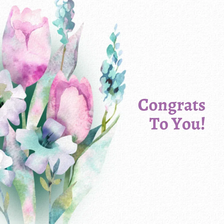 Wedding Meadow card front