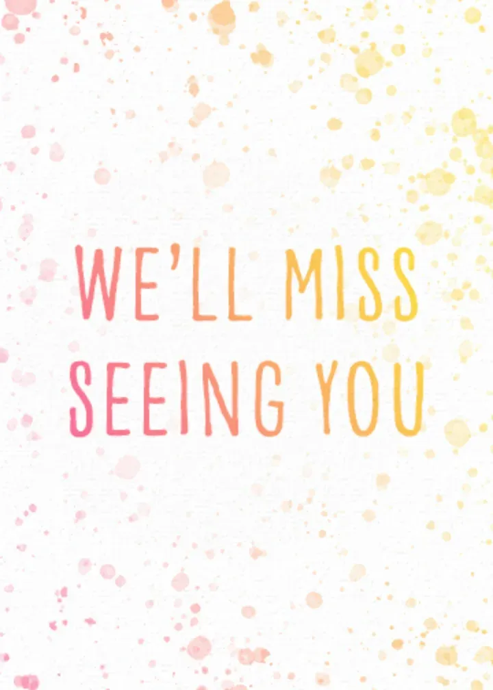 Miss Seeing You card front
