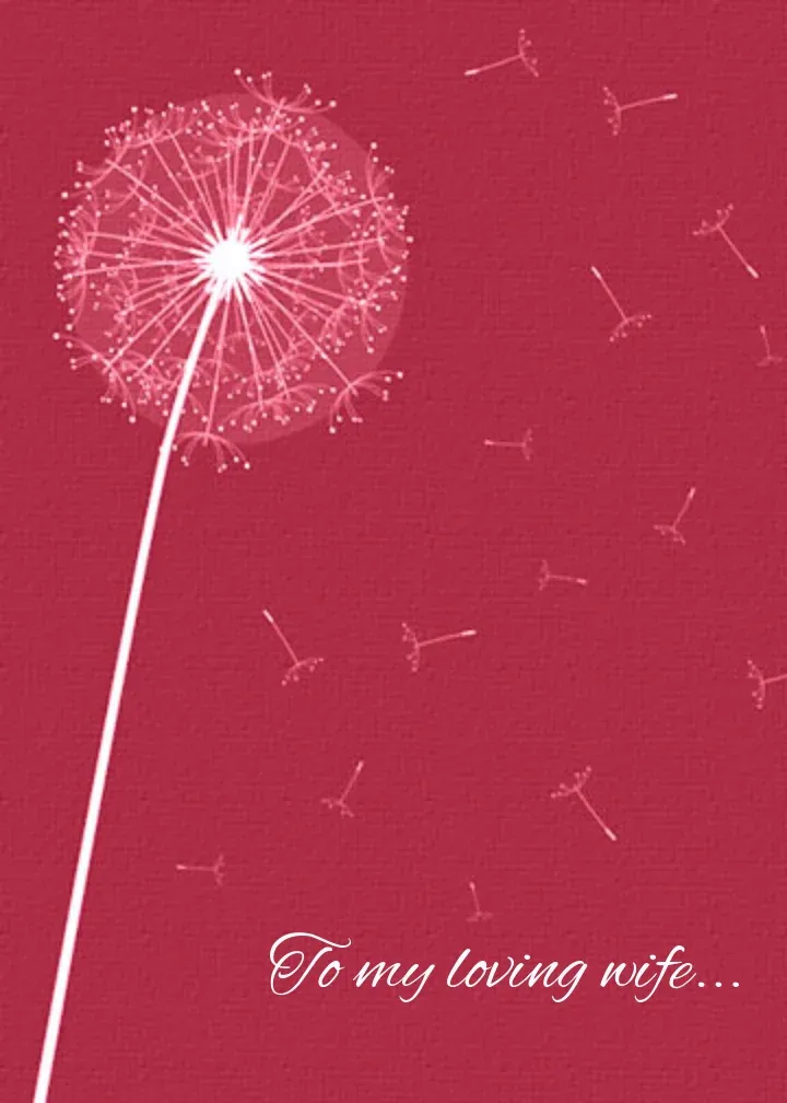 Birthday Flowers for Wife card front