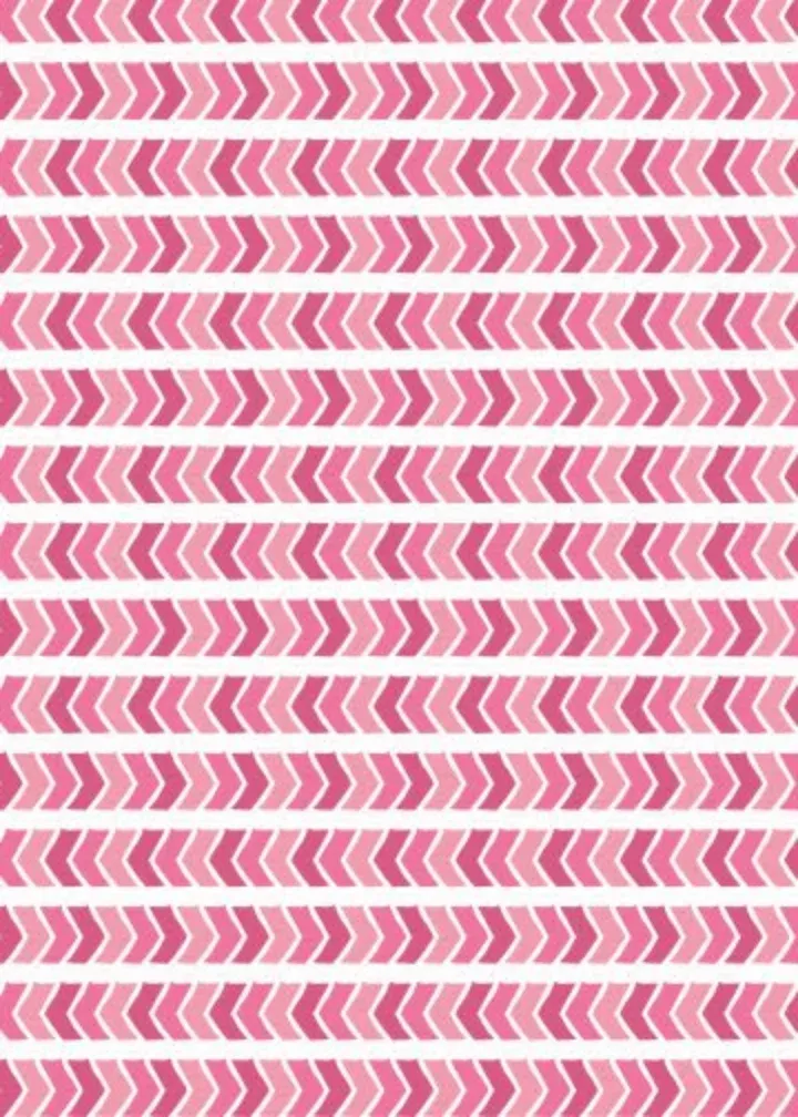 Chevron Valentine card inside left