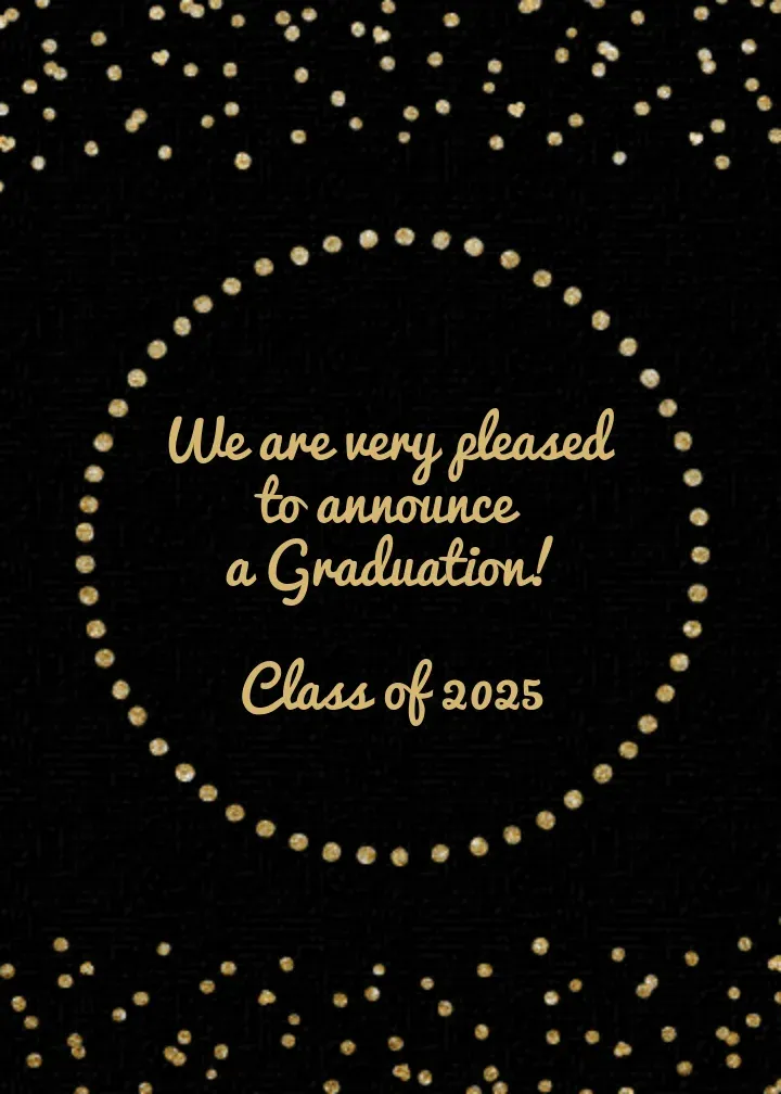 Graduation Foil card front