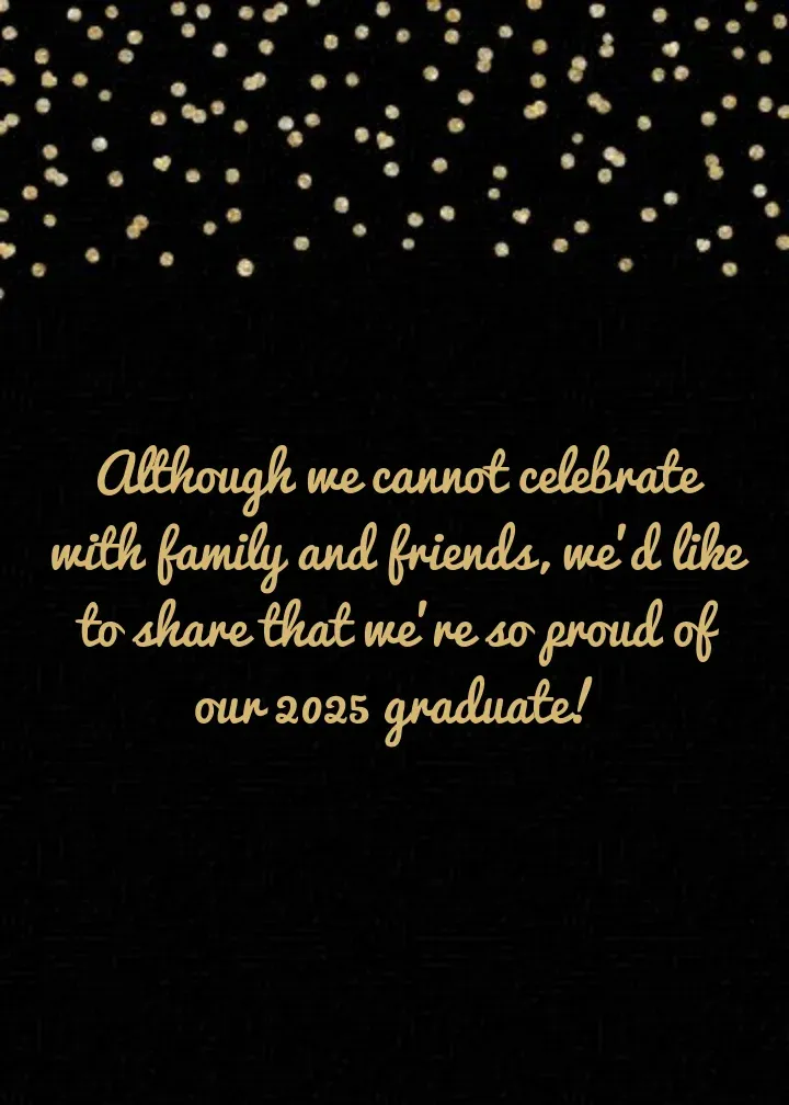 Graduation Foil card inside right