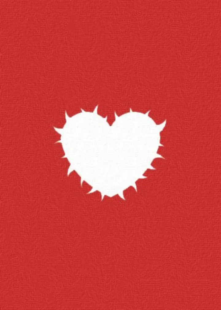 Spiked Heart card inside left