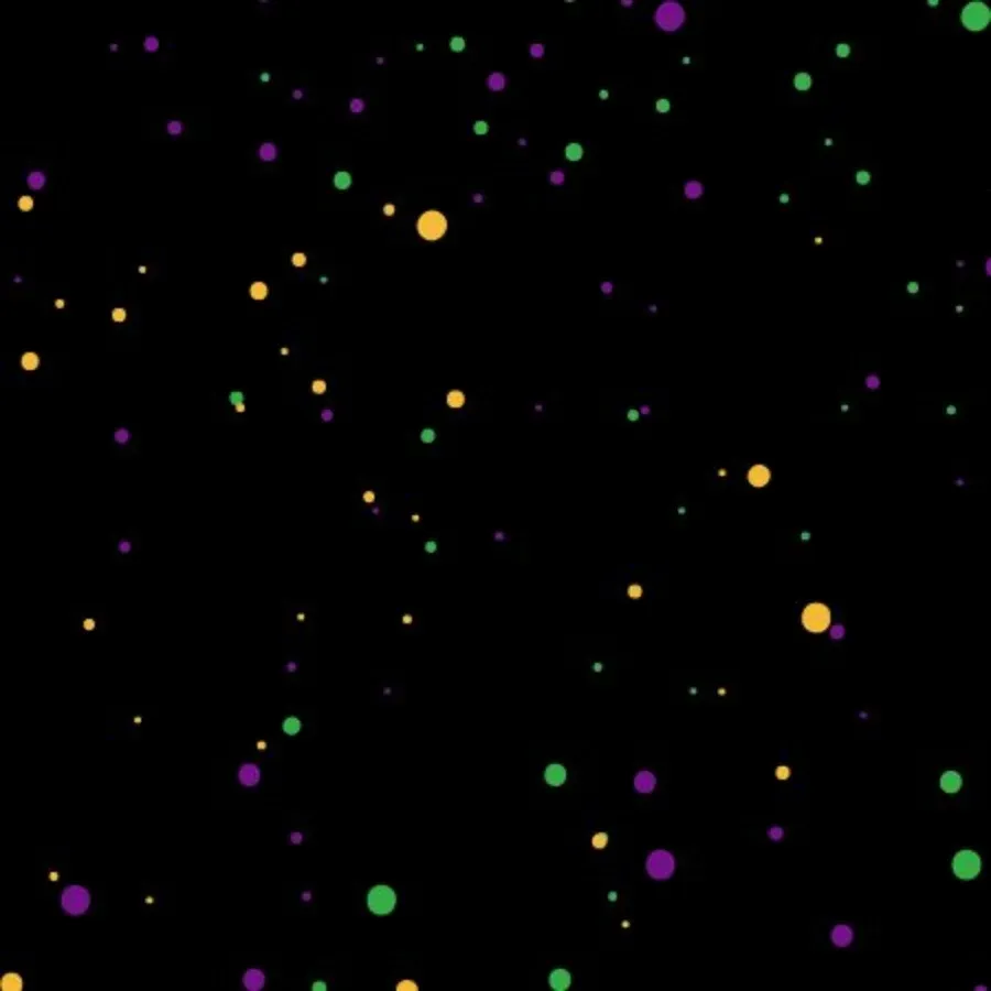 Mardi Gras Fleur de Lis card inside left