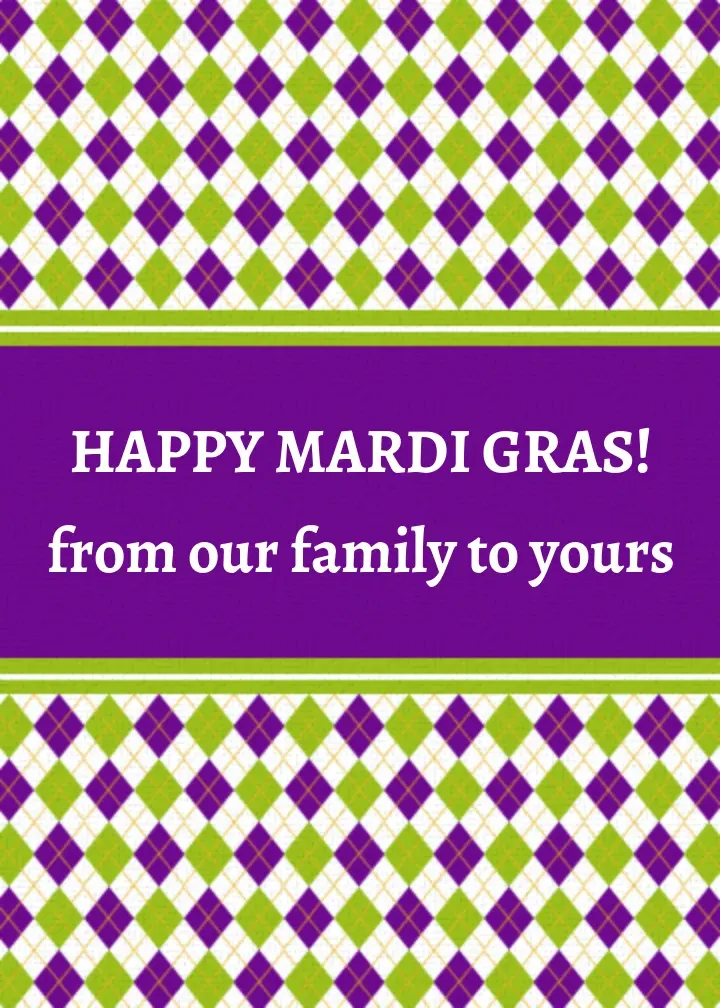 New Orleans Harlequin card front