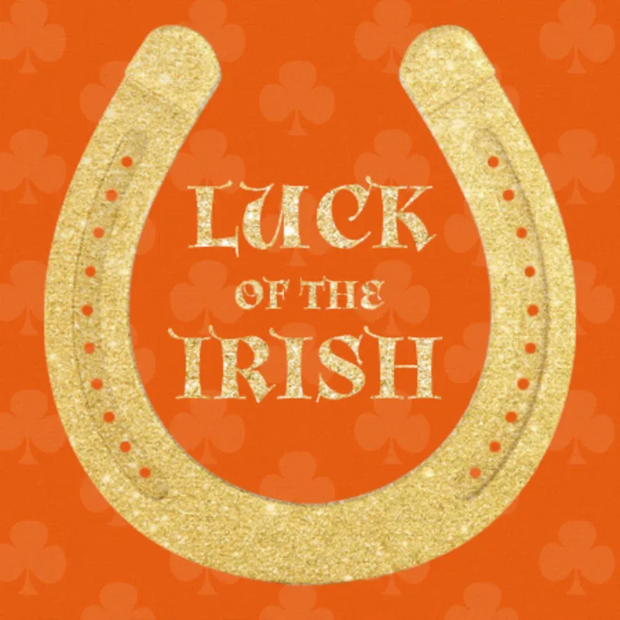 Luck of the Irish card front