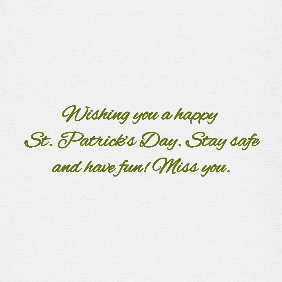 Erin Go Bragh card inside right