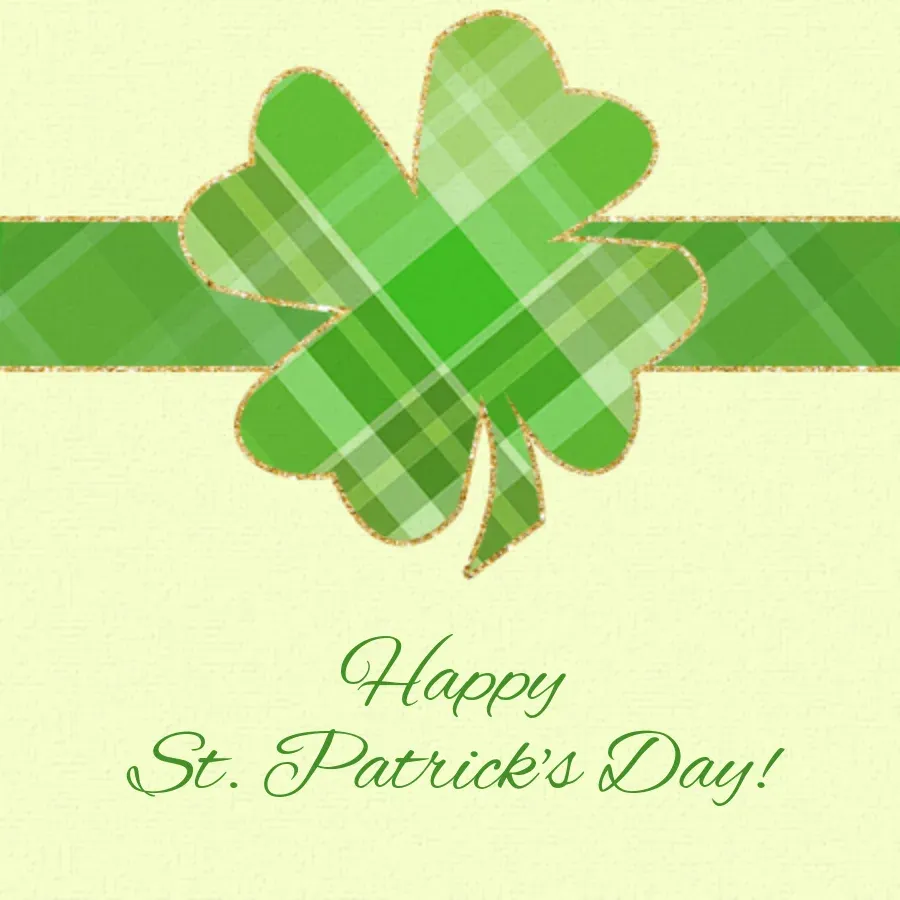 St. Patrick Badge card front