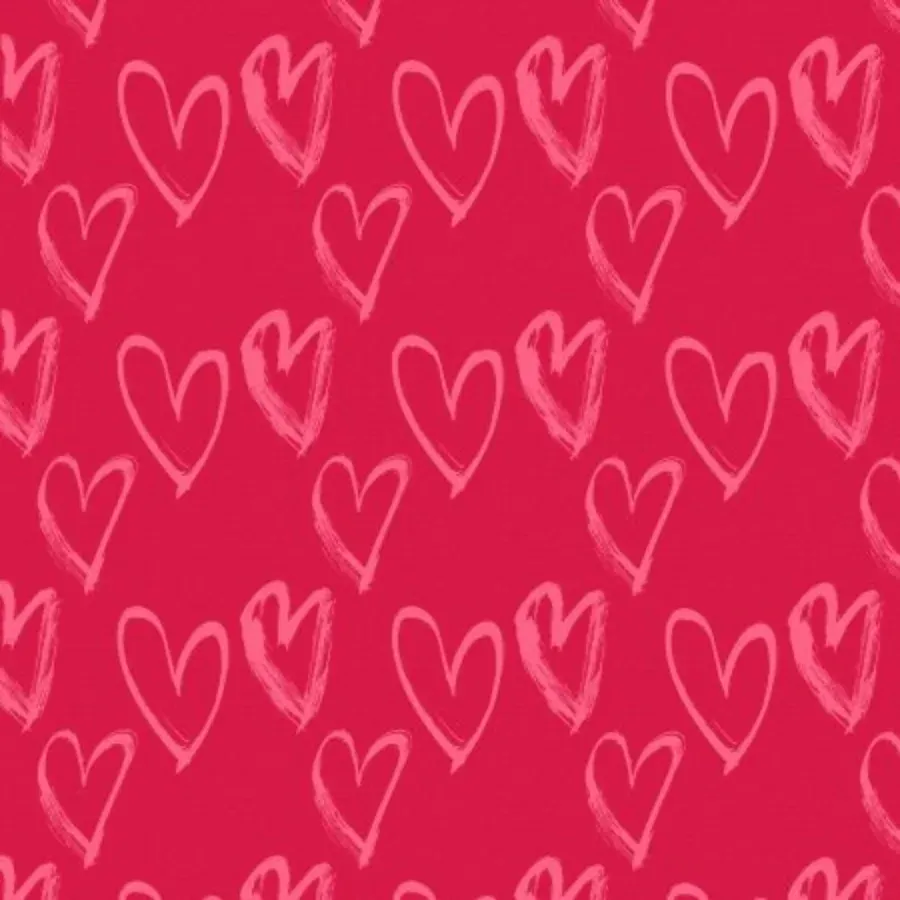 Anniversary Pink Hearts card inside left