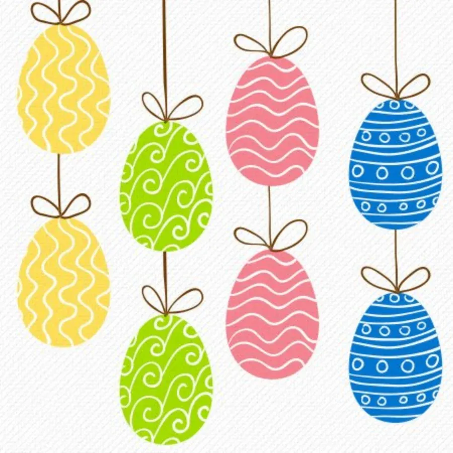 Easter Egg Frame card inside left