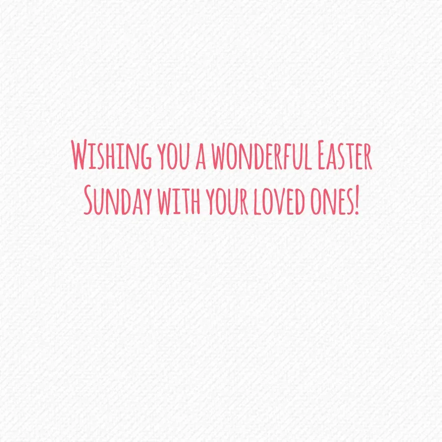 Easter Egg Frame card inside right