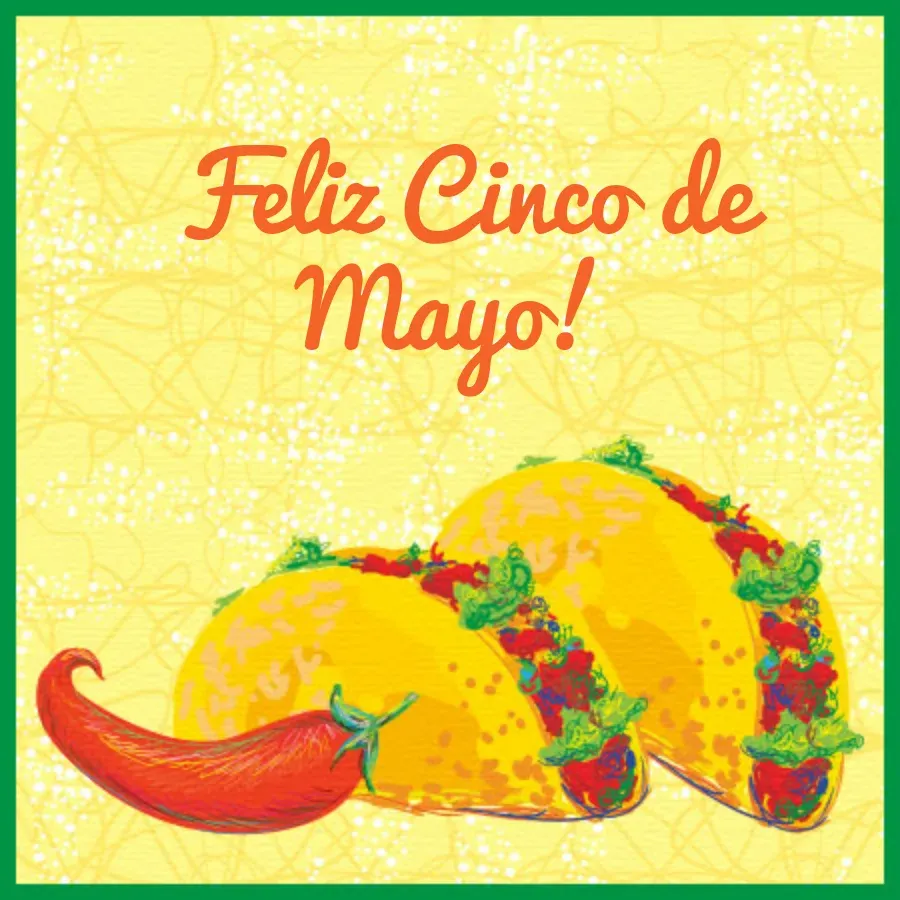 Cinco de Mayo Tacos card front