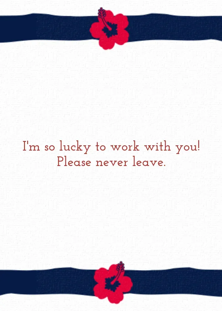 To My Favorite Coworker card inside right