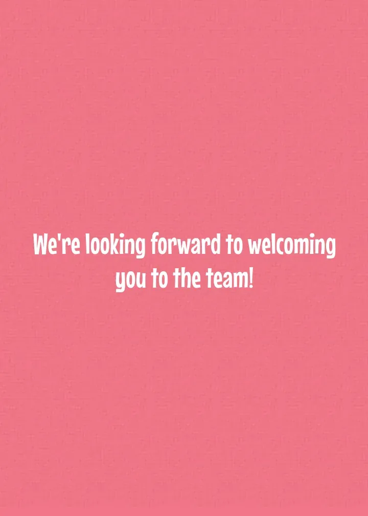 You're Hired! card inside right